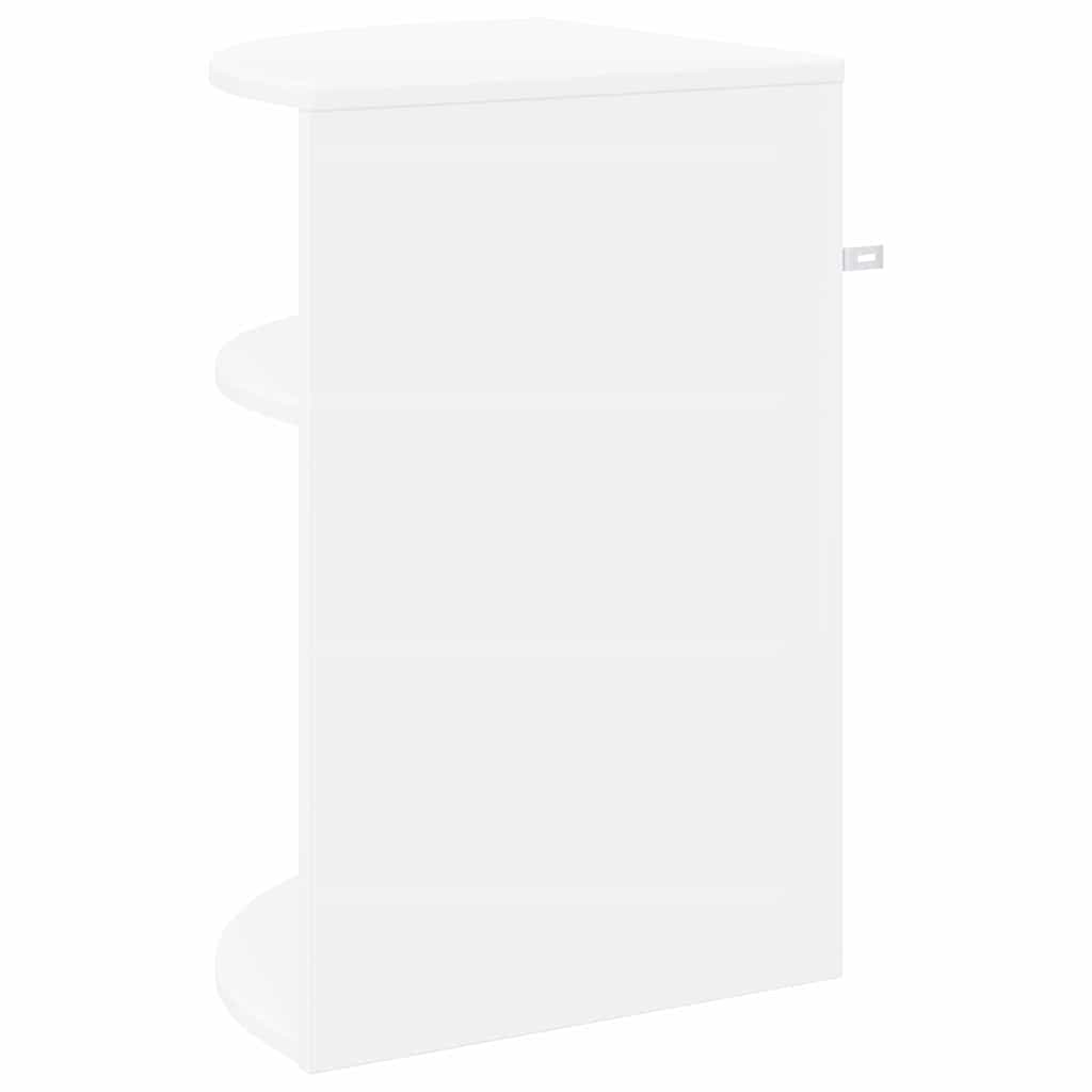 vidaXL End Table Λευκό 39,7 x 39,7 x 60 εκ Επεξεργασμένο ξύλο