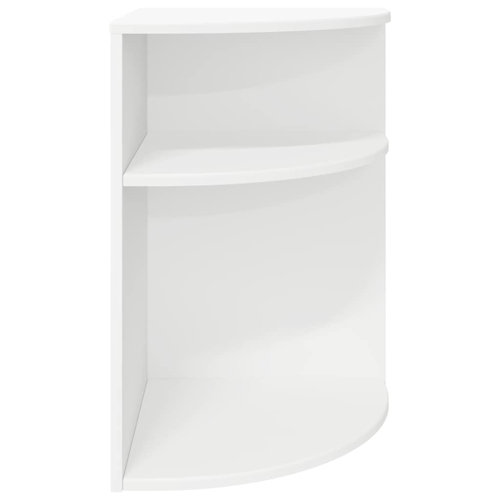 vidaXL End Table Λευκό 39,7 x 39,7 x 60 εκ Επεξεργασμένο ξύλο