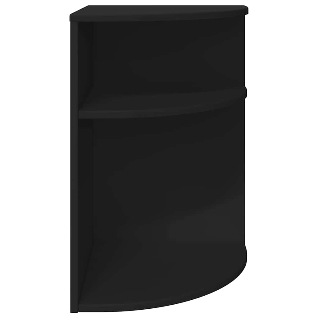 vidaXL End Table Μαύρο 39,7 x 39,7 x 60 εκ Επεξεργασμένο ξύλο