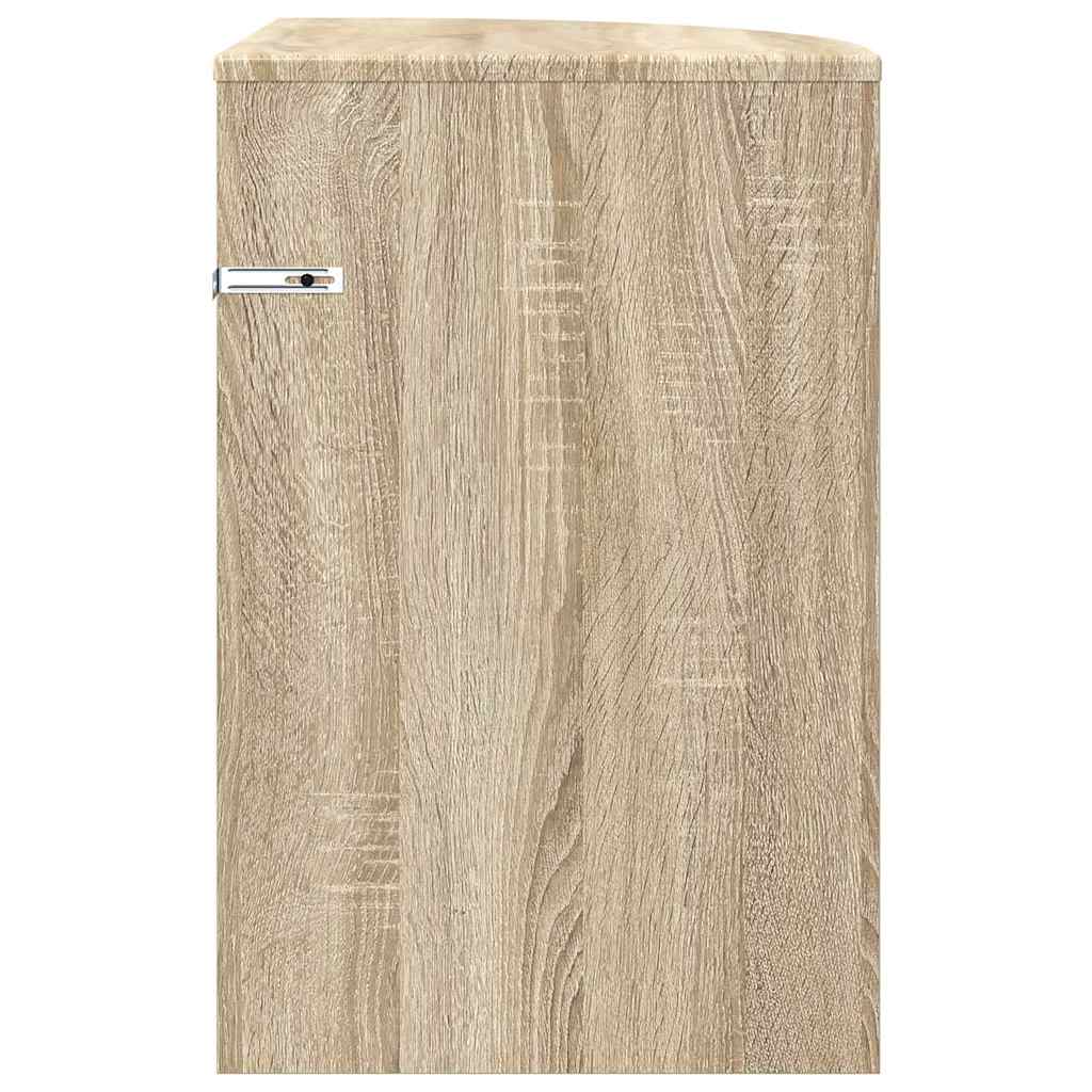 vidaXL End Table Δρύς Sonoma 39,7 x 39,7 x 60 εκ Επεξεργασμένο ξύλο