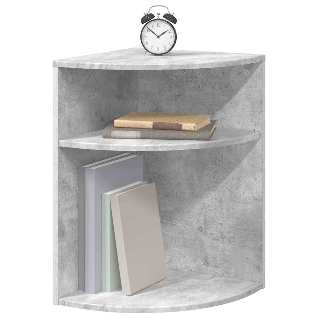 vidaXL End Table Σκυρόδεμα Γκρι 39,7 x 39,7 x 60 εκ Επεξεργασμένο ξύλο