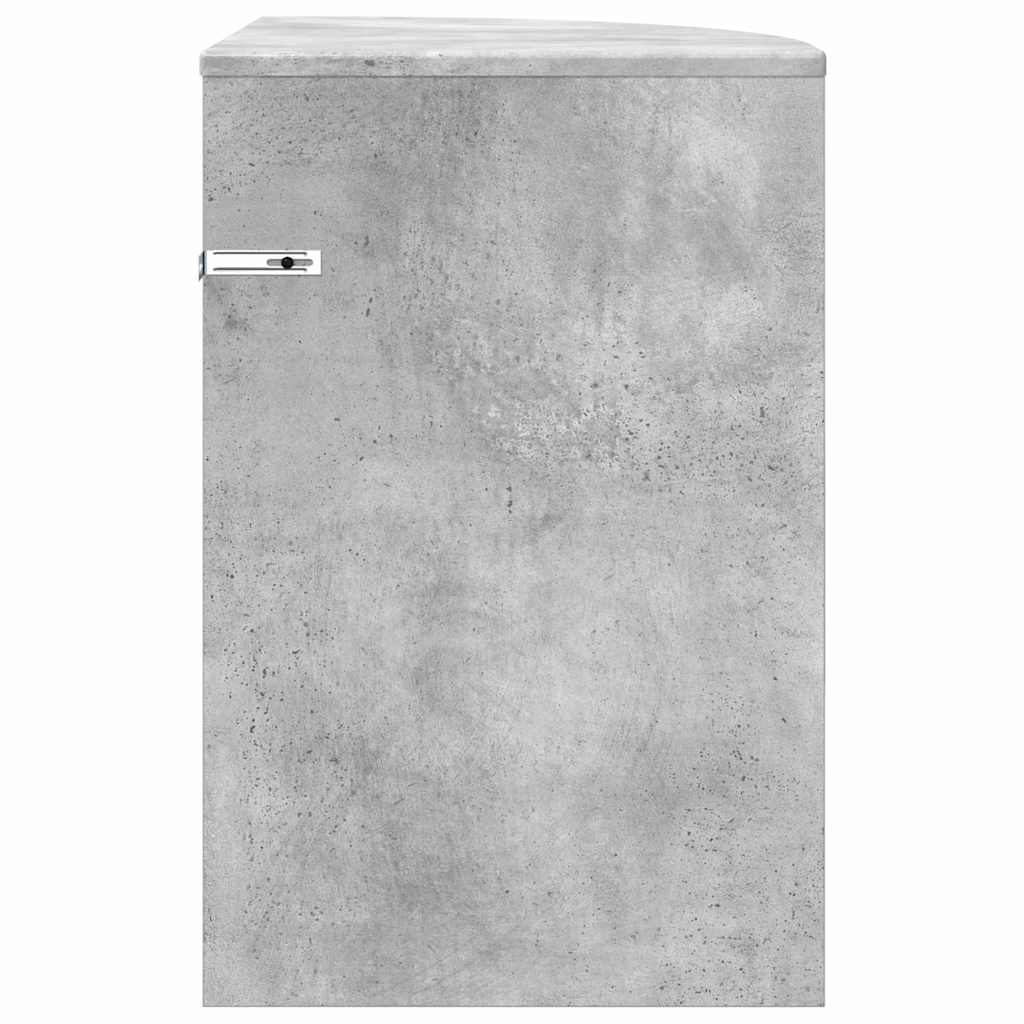 vidaXL End Table Σκυρόδεμα Γκρι 39,7 x 39,7 x 60 εκ Επεξεργασμένο ξύλο
