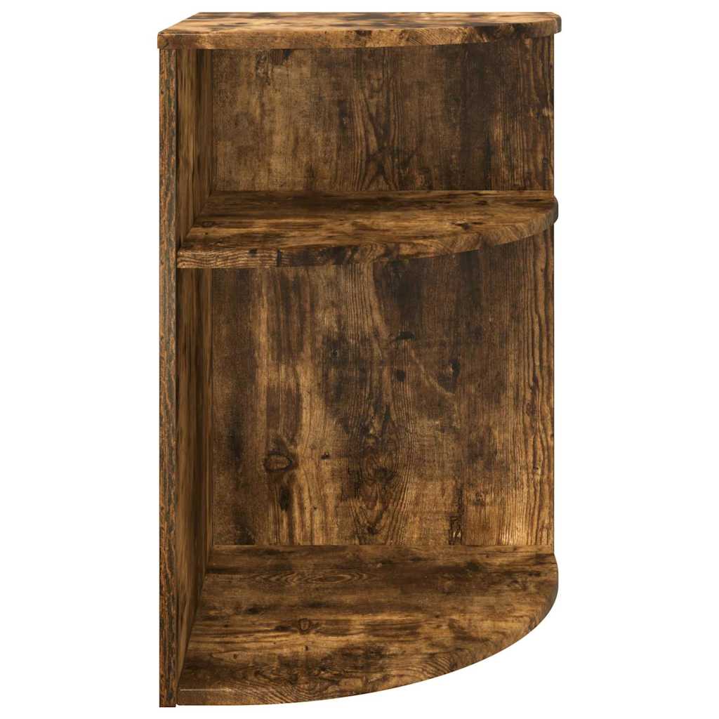 vidaXL End Table Καπνιστό Δρύς 39,7 x 39,7 x 60 εκ Επεξεργασμένο ξύλο