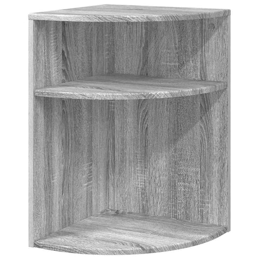 vidaXL End Table Γκρίζο Σονομα 39,7 x 39,7 x 60 εκ Επεξεργασμένο ξύλο