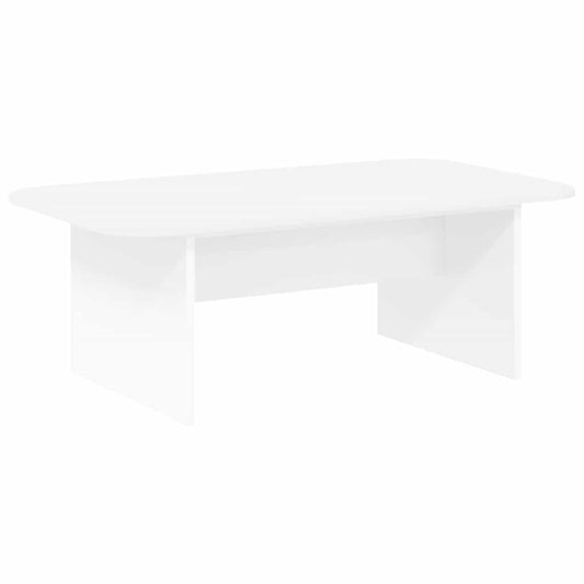vidaXL Τραπεζάκι σαλονιού Λευκό 93 x 53 x 33 εκ Επεξεργασμένο ξύλο
