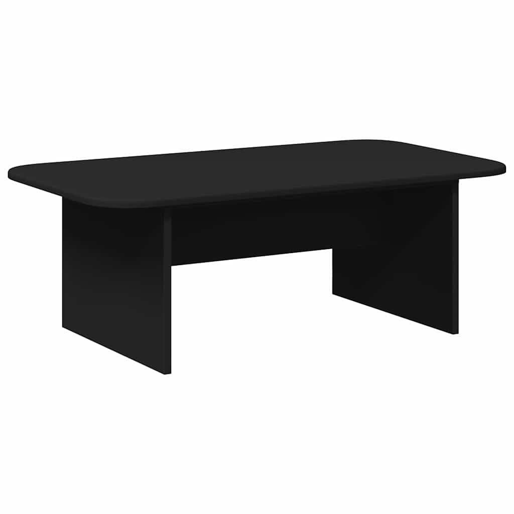 vidaXL Τραπεζάκι σαλονιού Μαύρο 93 x 53 x 33 εκ Επεξεργασμένο ξύλο