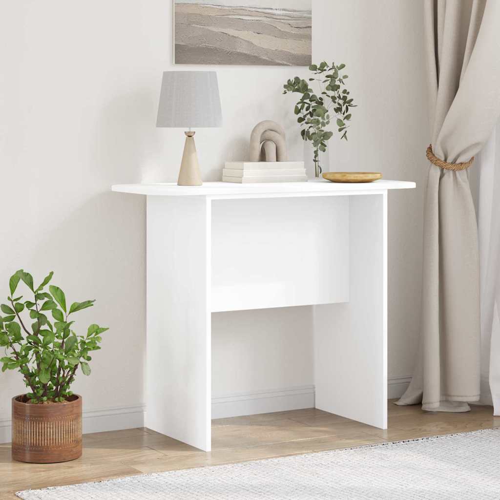 vidaXL Τραπέζι κονσόλας Λευκό 93 x 40 x 75 εκ Επεξεργασμένο ξύλο