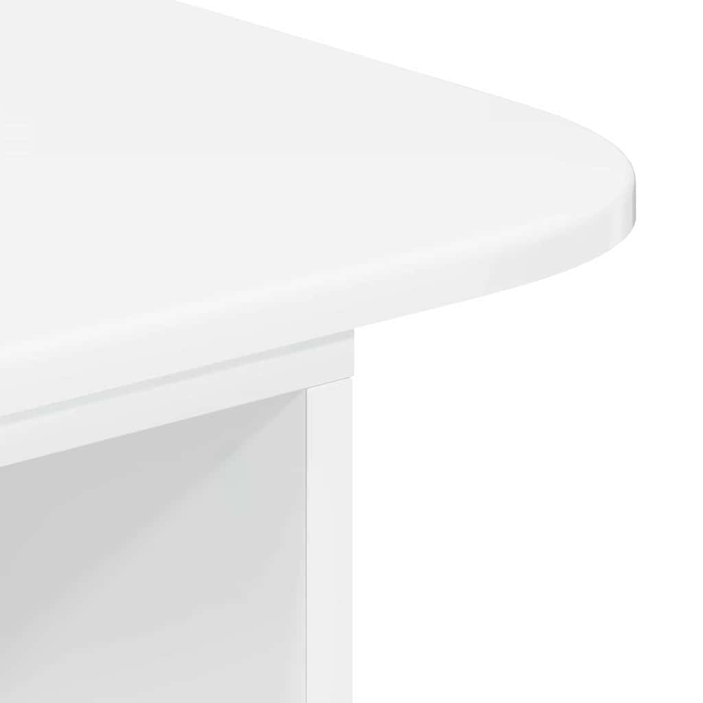 vidaXL Τραπέζι κονσόλας Υψηλής γυαλάδας λευκό 93 x 40 x 75 εκ