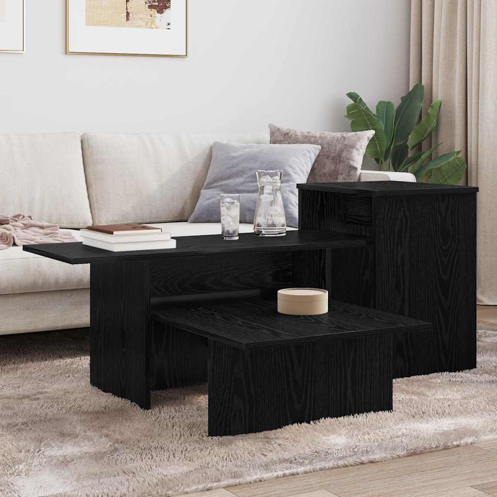 vidaXL Τραπέζι κονσόλας Μαύρη Οξυά 91,5 x 35 x 38,5 εκ