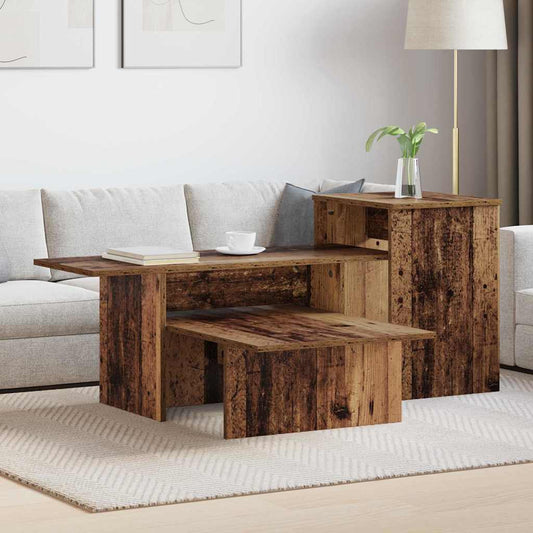 vidaXL Τραπέζι κονσόλας Παλιό ξύλο 91,5 x 35 x 38,5 εκ