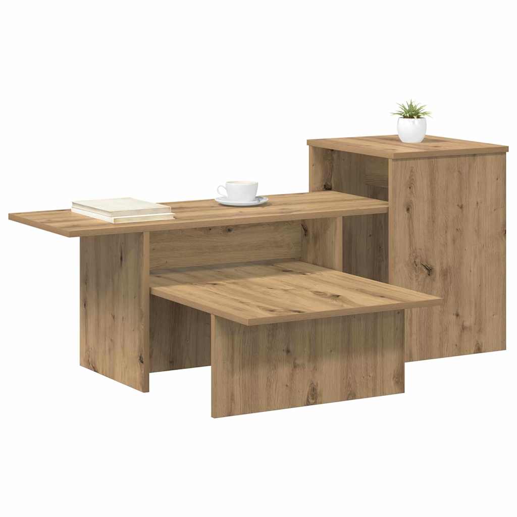 vidaXL Τραπέζι κονσόλας Artisan Oak 91,5 x 35 x 38,5 εκ