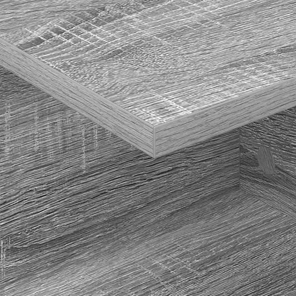vidaXL Κομοδίνο 2 τμχ. Γκρίζο Σονομα 40 x 30 x 25 εκ