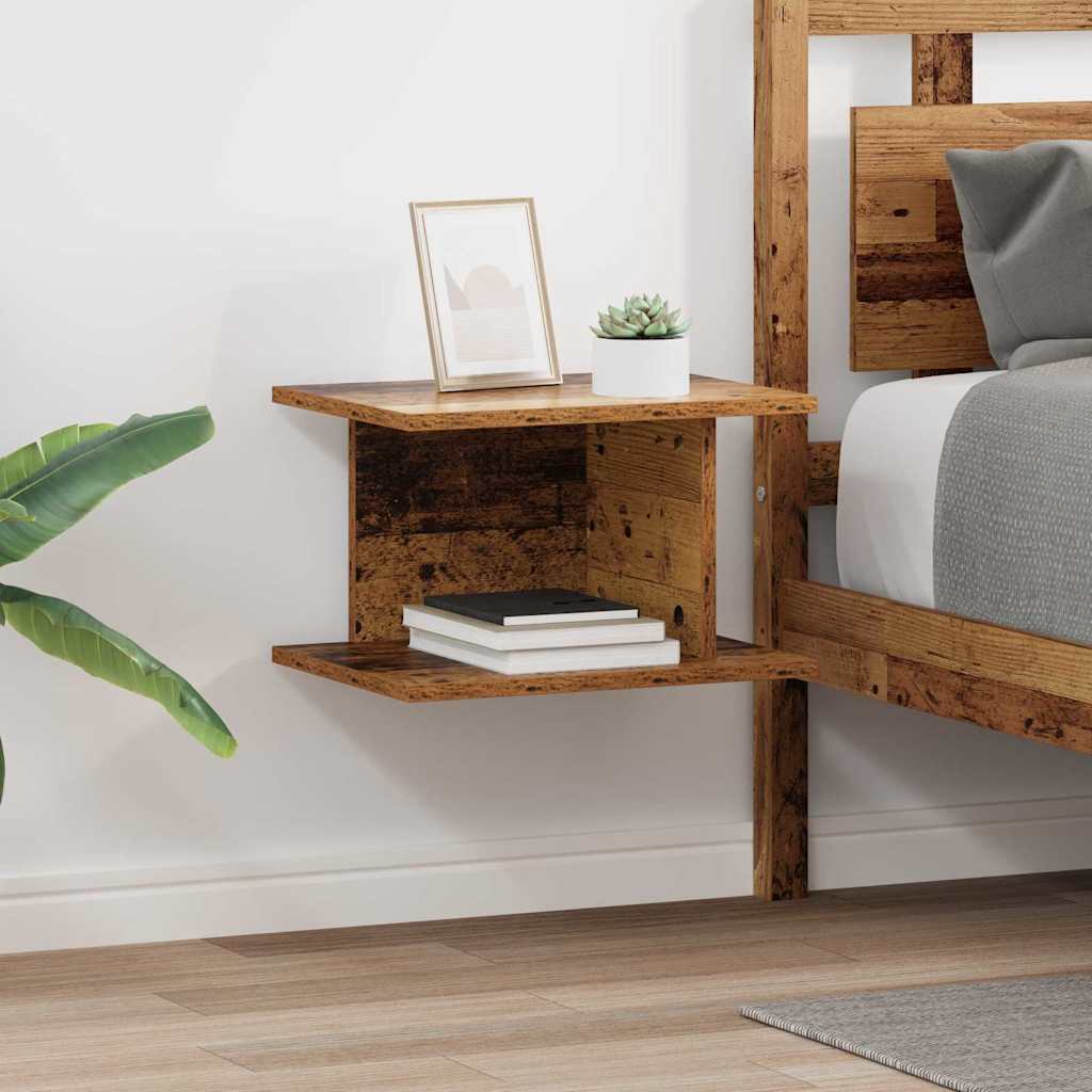 vidaXL Κομοδίνο 2 τμχ. Παλιό ξύλο 40 x 30 x 25 εκ Επεξεργασμένο Ξύλο
