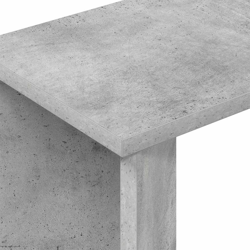 vidaXL End Table Σκυρόδεμα Γκρι 35 x 25 x 50 εκ Επεξεργασμένο ξύλο