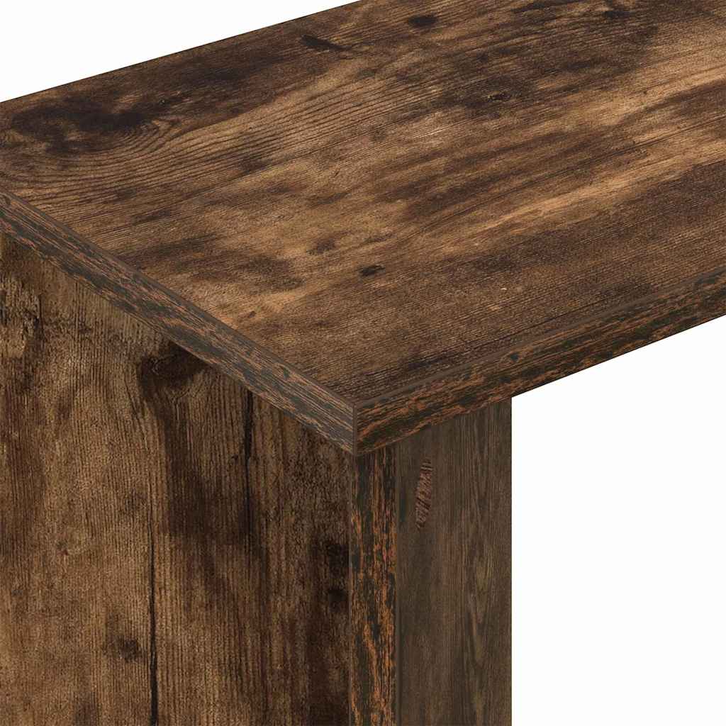 vidaXL End Table Καπνιστό Δρύς 35 x 25 x 50 εκ Επεξεργασμένο Ξύλο