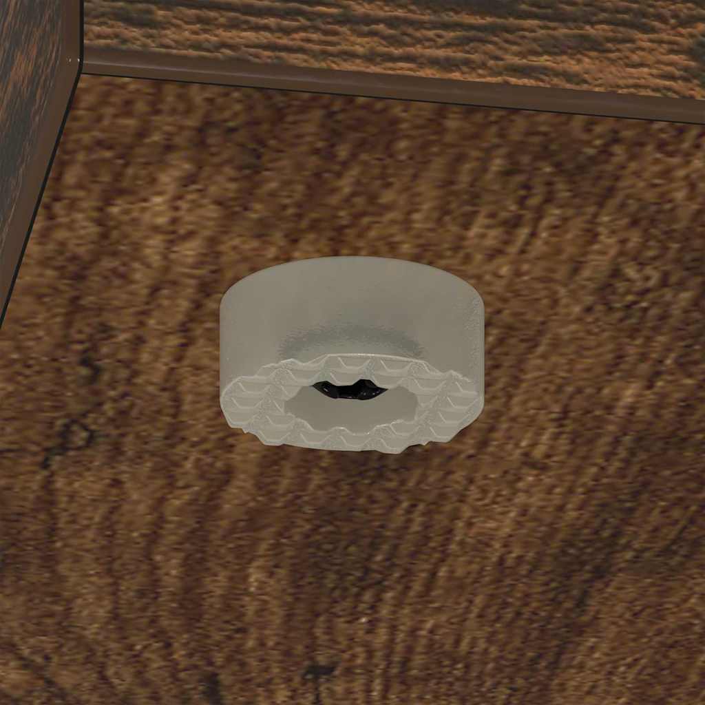 vidaXL End Table Καπνιστό Δρύς 35 x 25 x 50 εκ Επεξεργασμένο Ξύλο