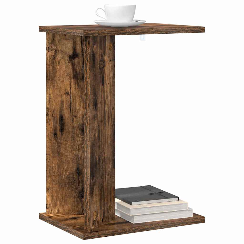 vidaXL End Table Καπνιστό Δρύς 35 x 25 x 50 εκ Επεξεργασμένο Ξύλο