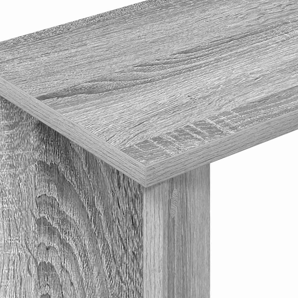 vidaXL End Table Γκρίζο Σονομα 35 x 25 x 50 εκ Επεξεργασμένο ξύλο
