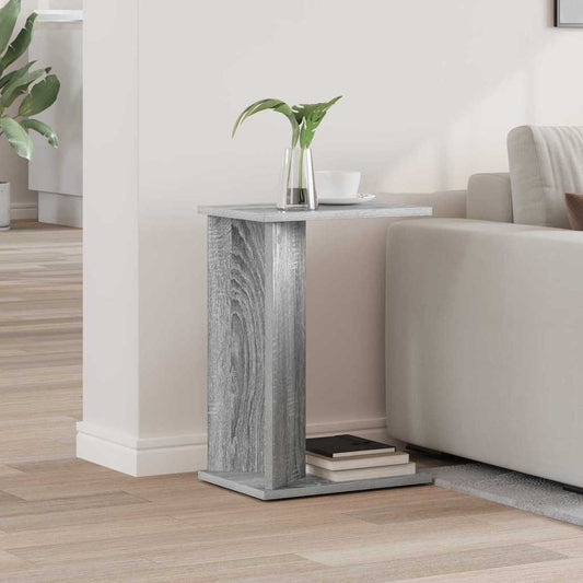 vidaXL End Table Γκρίζο Σονομα 35 x 25 x 50 εκ Επεξεργασμένο ξύλο