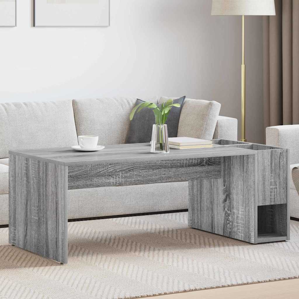 vidaXL Τραπεζάκι σαλονιού Γκρίζο Σονομα 101,5 x 50 x 37 εκ.