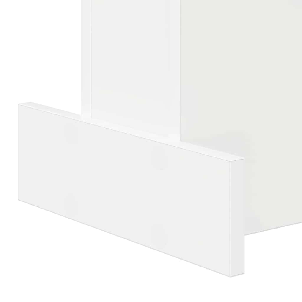 vidaXL End Table Λευκό 35,5 x 35 x 40 εκ Επεξεργασμένο ξύλο