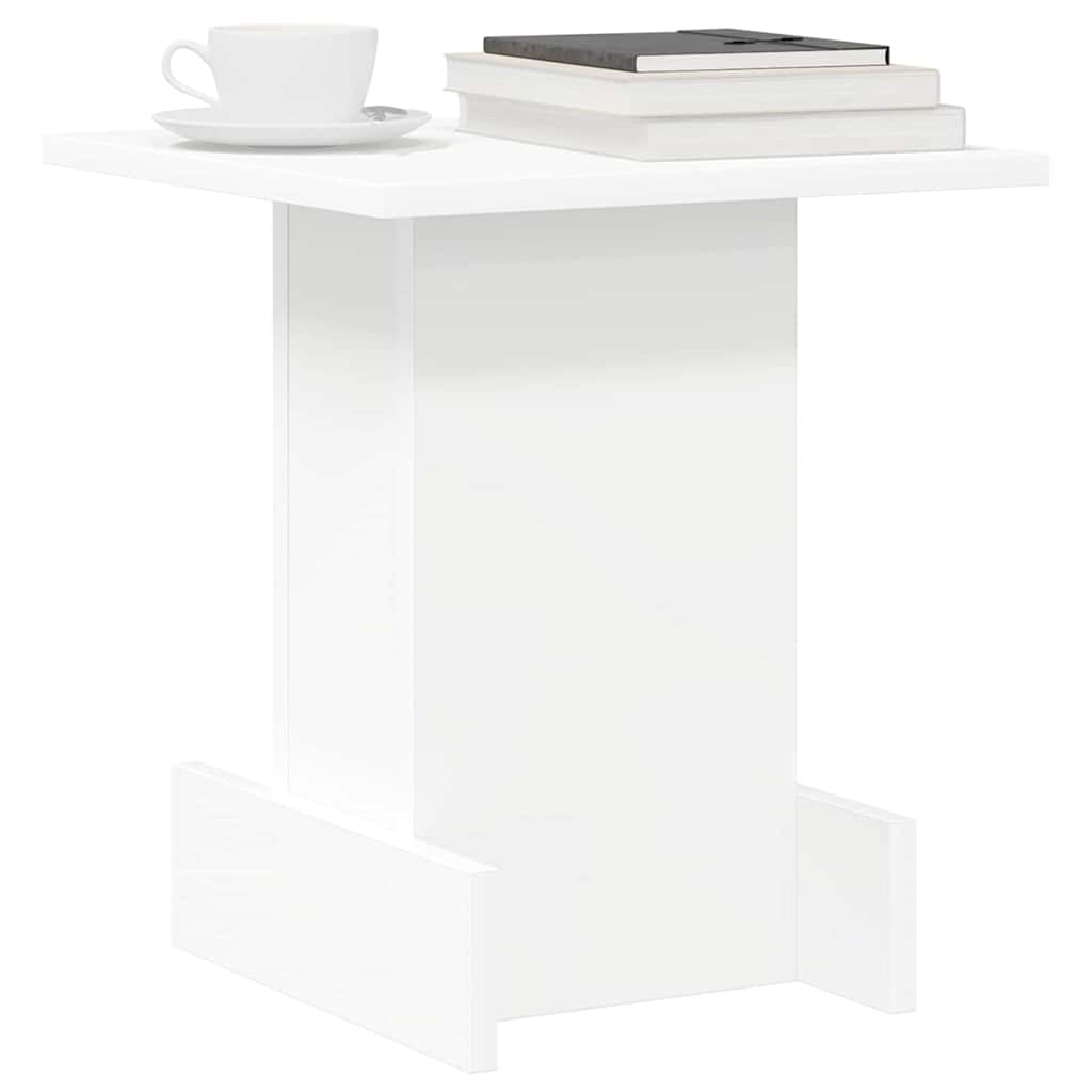 vidaXL End Table Λευκό 35,5 x 35 x 40 εκ Επεξεργασμένο ξύλο