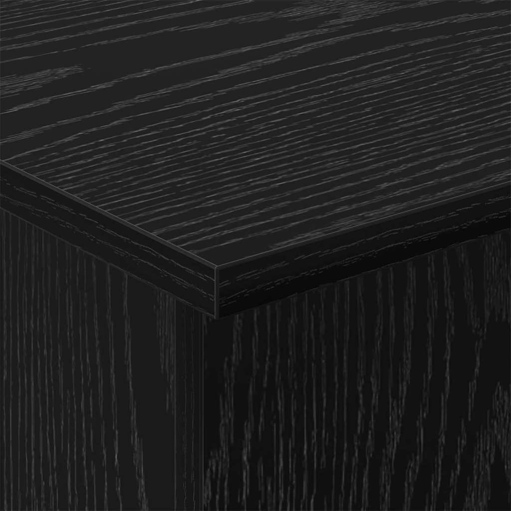 vidaXL End Table Μαύρη Οξυά 35,5 x 35 x 40 εκ Επεξεργασμένο ξύλο