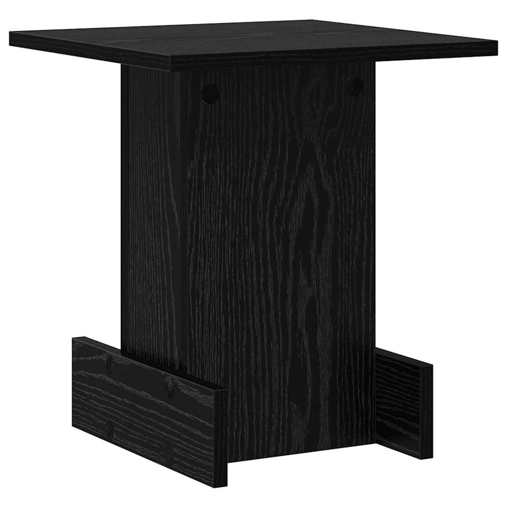 vidaXL End Table Μαύρη Οξυά 35,5 x 35 x 40 εκ Επεξεργασμένο ξύλο