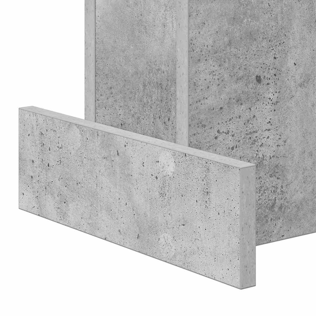vidaXL End Table Σκυρόδεμα Γκρι 35,5 x 35 x 40 εκ Επεξεργασμένο ξύλο