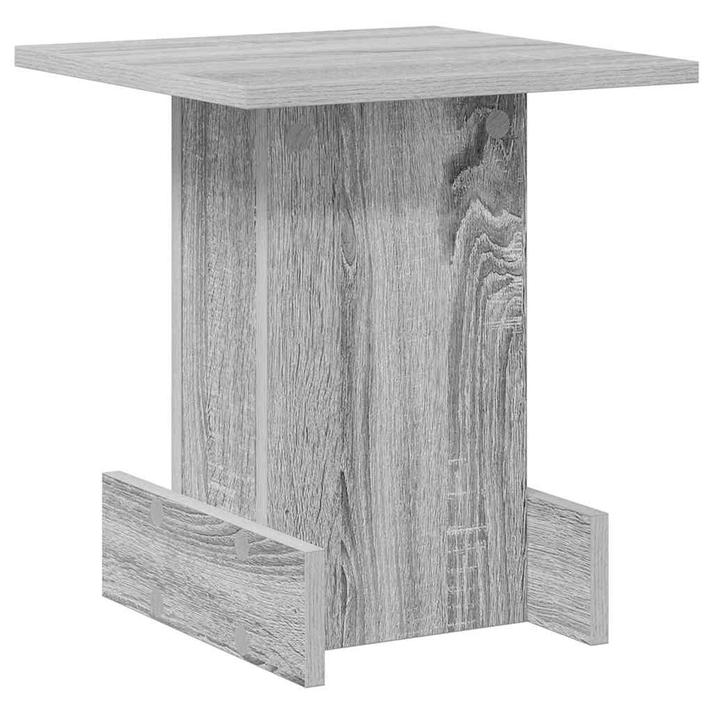 vidaXL End Table Γκρίζο Σονομα 35,5 x 35 x 40 εκ Επεξεργασμένο ξύλο