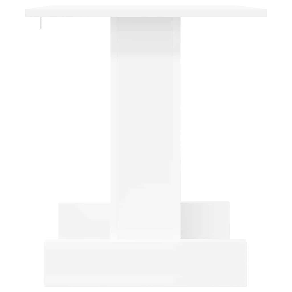 vidaXL End Table Λευκό 44,5 x 45 x 55 εκ Επεξεργασμένο ξύλο
