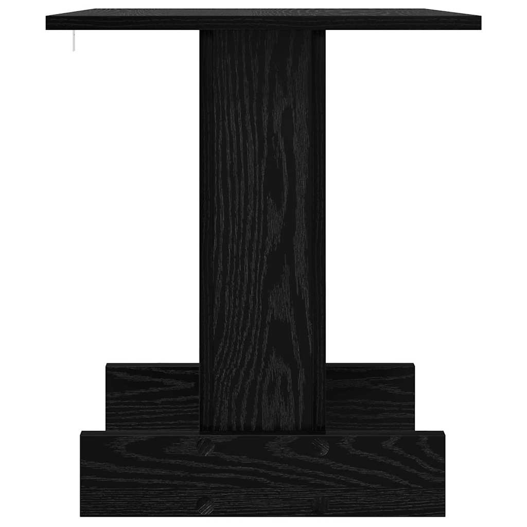 vidaXL End Table Μαύρη Οξυά 44,5 x 45 x 55 εκ Επεξεργασμένο ξύλο