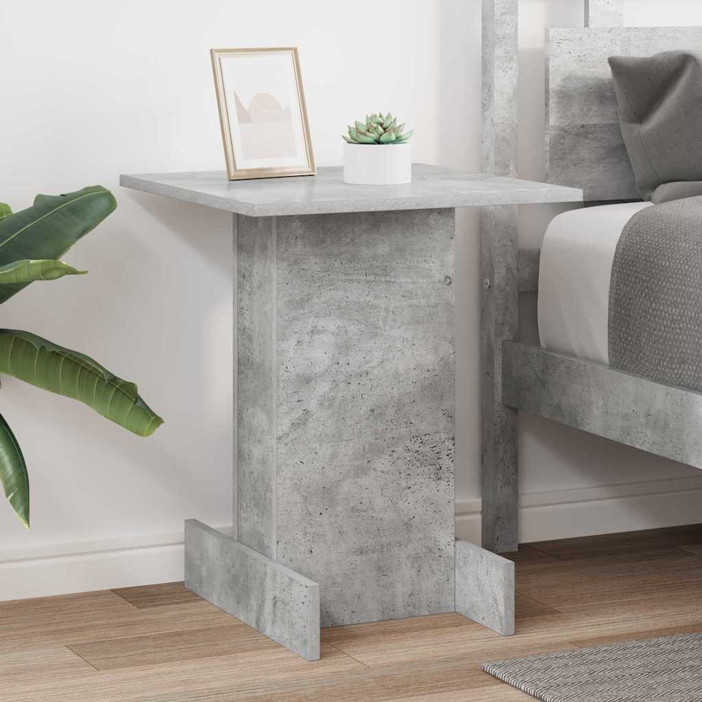 vidaXL End Table Σκυρόδεμα Γκρι 44,5 x 45 x 55 εκ Επεξεργασμένο ξύλο