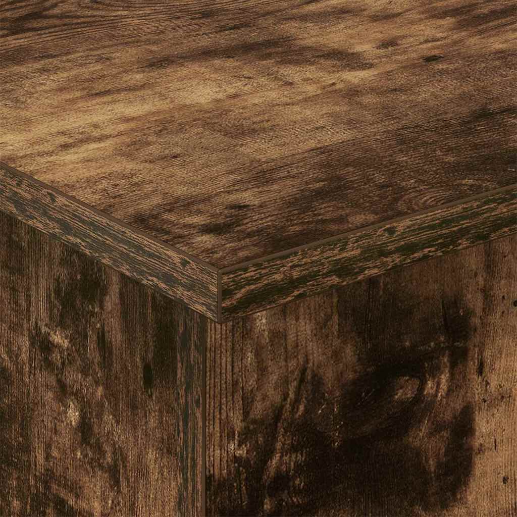 vidaXL End Table Καπνιστό Δρύς 44,5 x 45 x 55 εκ Επεξεργασμένο ξύλο