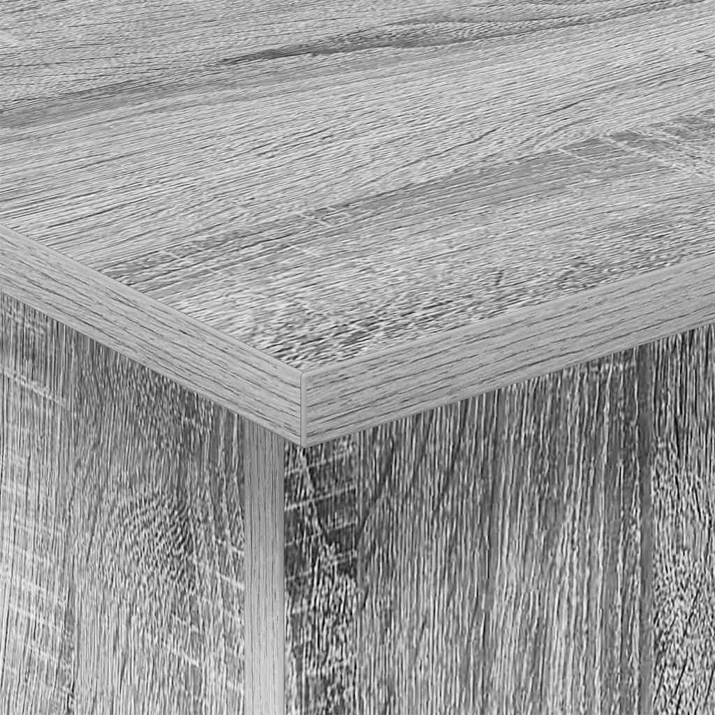 vidaXL End Table Γκρίζο Σονομα 44,5 x 45 x 55 εκ Επεξεργασμένο ξύλο