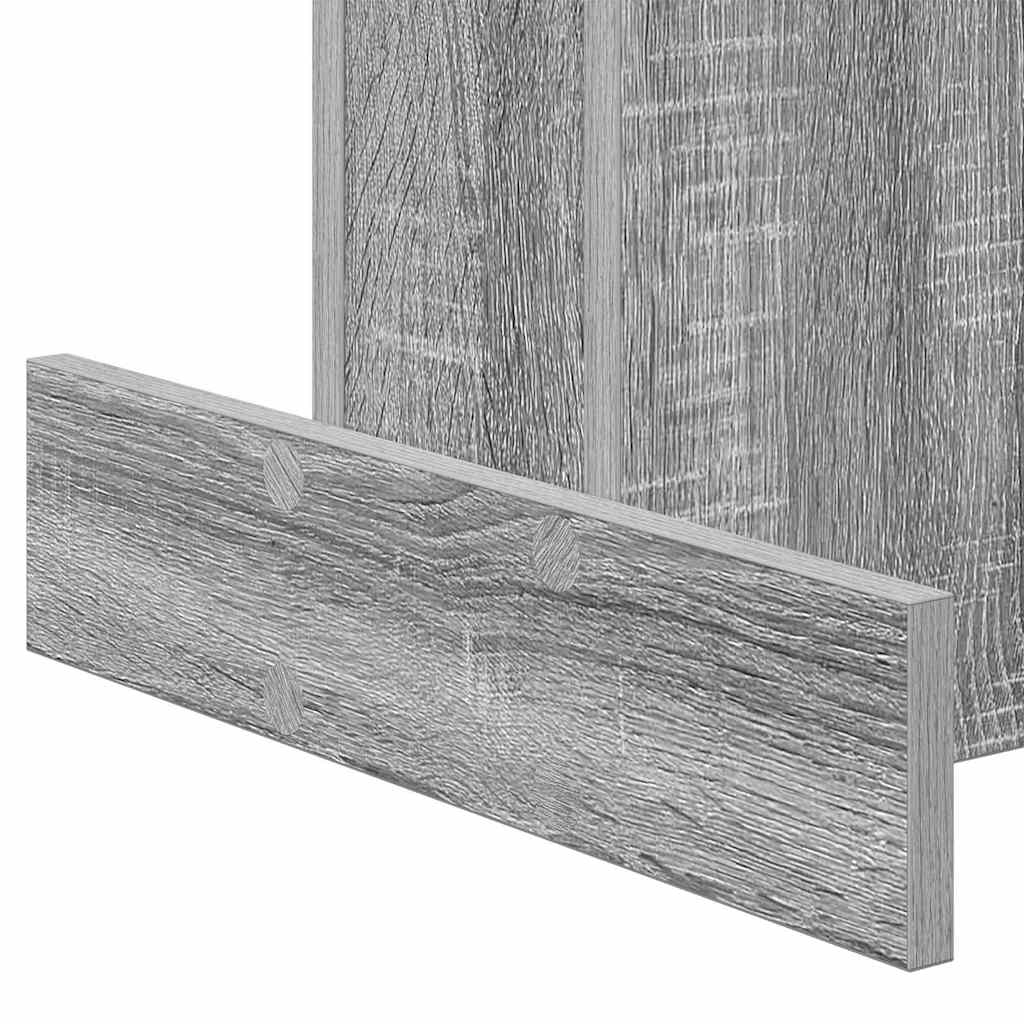 vidaXL End Table Γκρίζο Σονομα 44,5 x 45 x 55 εκ Επεξεργασμένο ξύλο