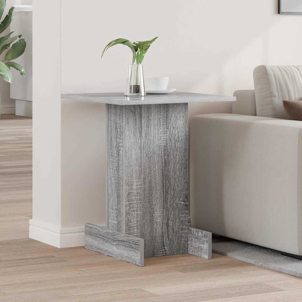 vidaXL End Table Γκρίζο Σονομα 44,5 x 45 x 55 εκ Επεξεργασμένο ξύλο