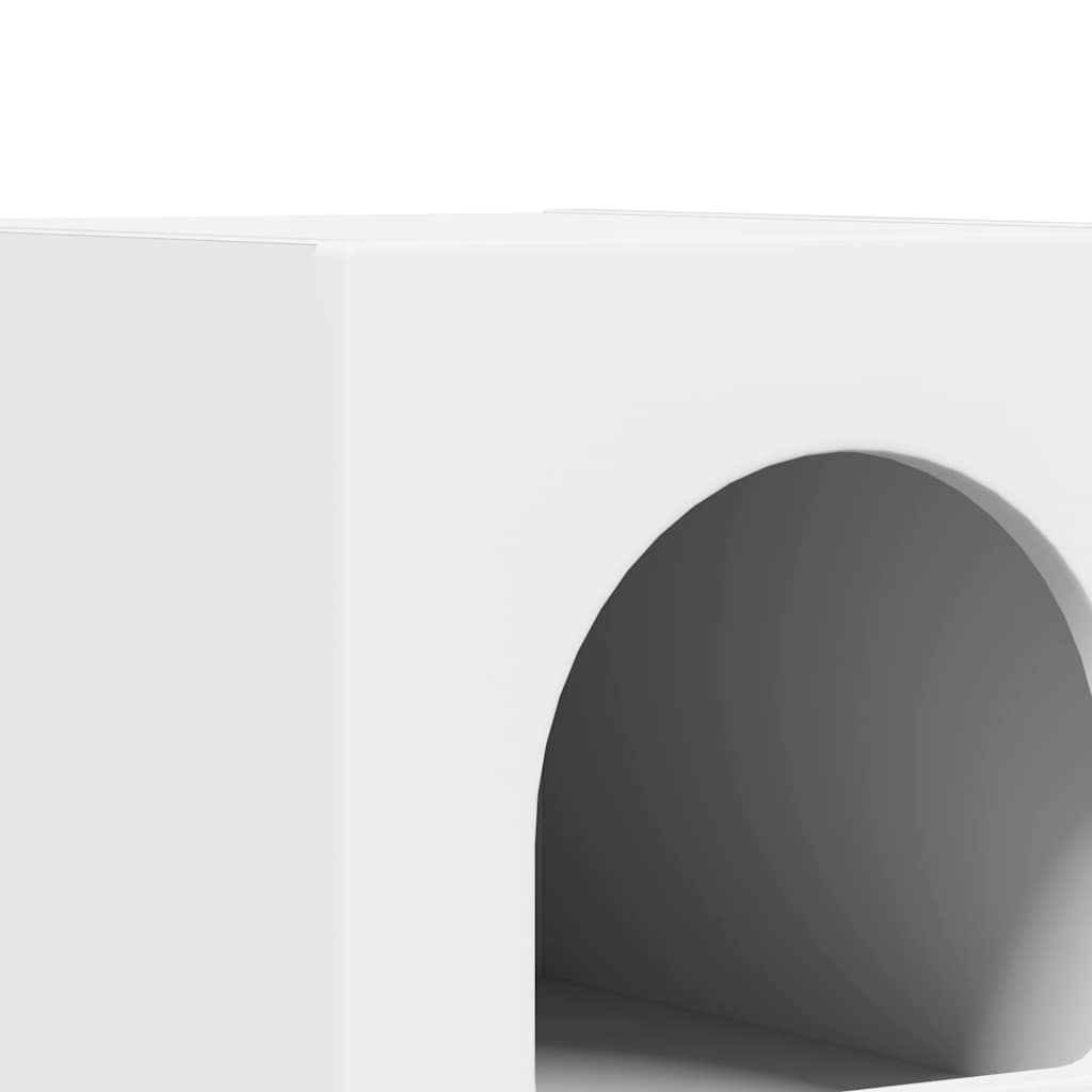 vidaXL Κομοδίνο ELST Λευκό 29,5 x 33,5 x 50 εκ Επεξεργασμένο Ξύλο