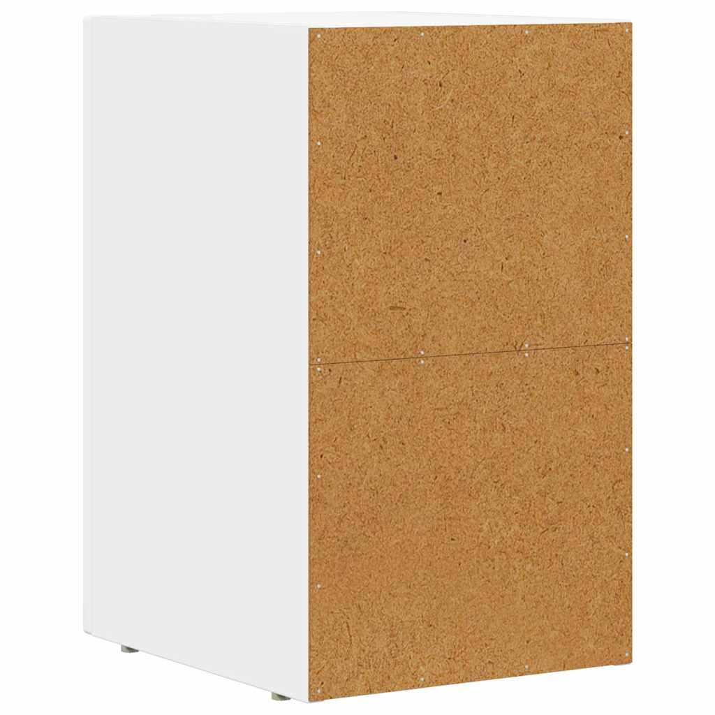 vidaXL Κομοδίνο ELST Λευκό 29,5 x 33,5 x 50 εκ Επεξεργασμένο Ξύλο
