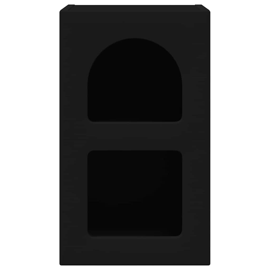 vidaXL Κομοδίνο Μαύρο 29.5 x 35 x 50 εκ Επεξεργασμένο ξύλο