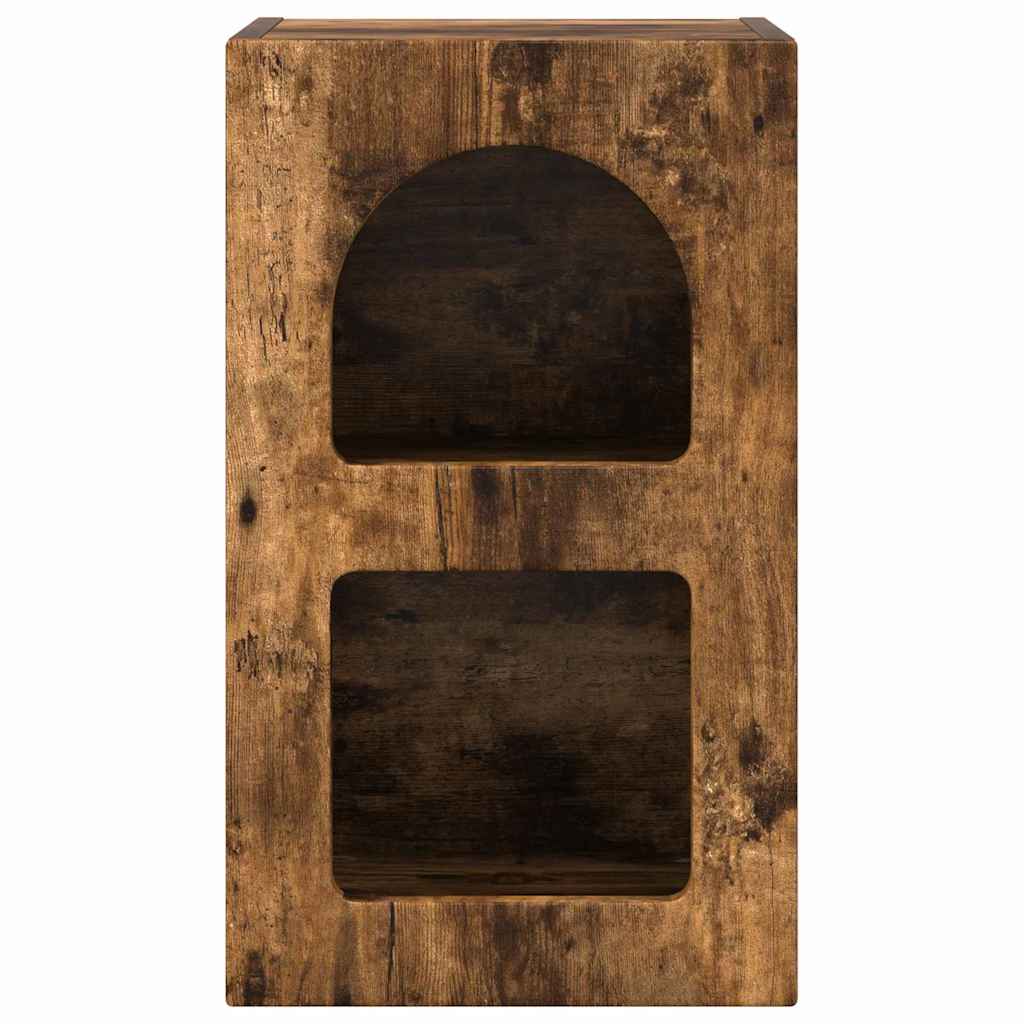 vidaXL Κομοδίνο 2 pcs Καπνιστό Δρύς 29.5 x 35 x 50 εκ