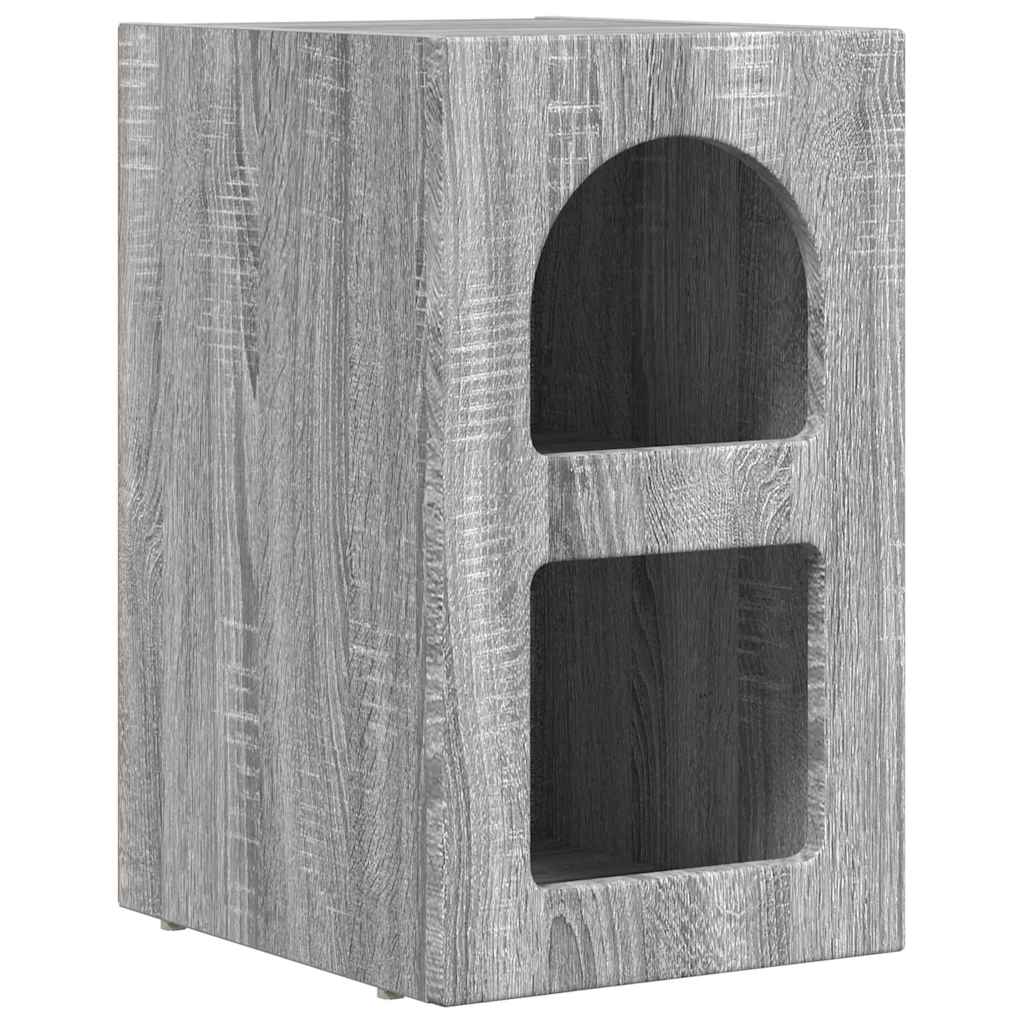 vidaXL Κομοδίνο 2 pcs Γκρίζο Σονομα 29.5 x 35 x 50 εκ