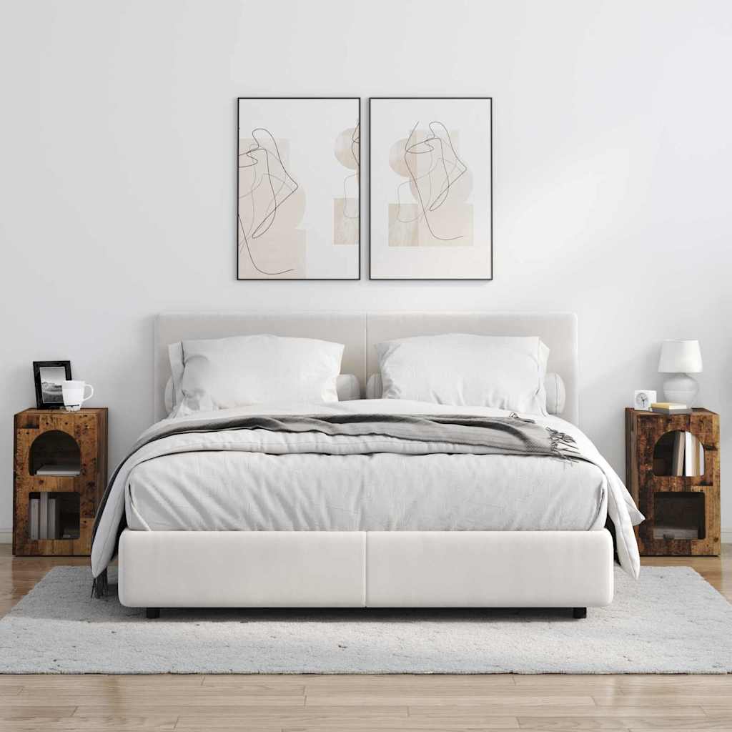 vidaXL Κομοδίνο 2 pcs Παλιό ξύλο 29.5 x 35 x 50 εκ Επεξεργασμένο ξύλο