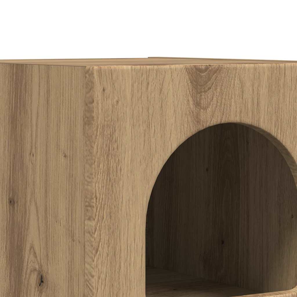 vidaXL Κομοδίνο 2 pcs Artisan Oak 29.5 x 35 x 50 εκ Επεξεργασμένο ξύλο