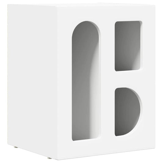 vidaXL Κομοδίνο Λευκό 40 x 35 x 50 εκ. Επεξεργασμένο ξύλο