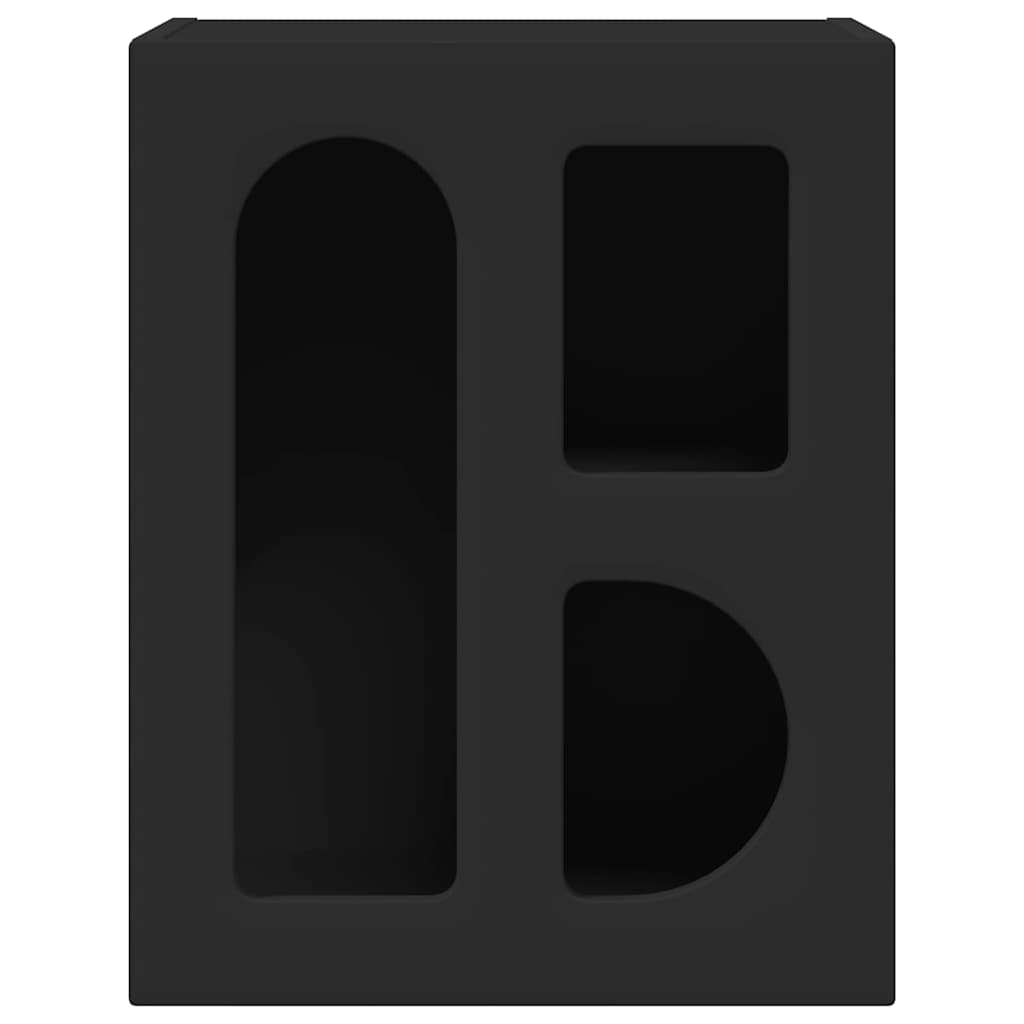 vidaXL Κομοδίνο Μαύρο 40 x 35 x 50 εκ. Επεξεργασμένο ξύλο