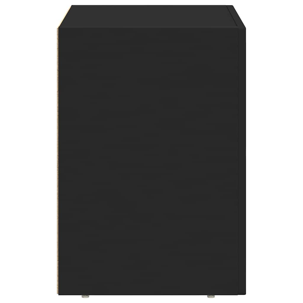 vidaXL Κομοδίνο Μαύρο 40 x 35 x 50 εκ. Επεξεργασμένο ξύλο