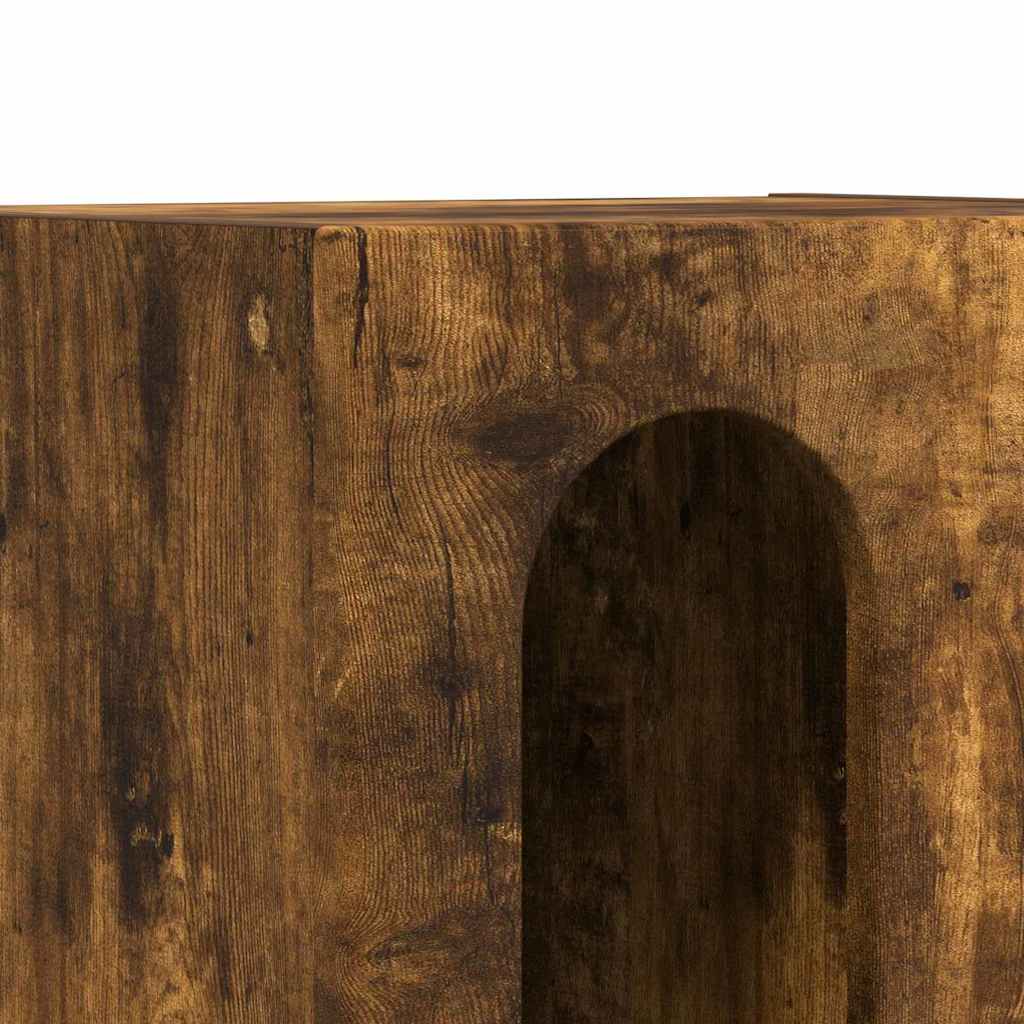 vidaXL Κομοδίνο Καπνιστό Δρύς 40 x 35 x 50 εκ. Επεξεργασμένο ξύλο