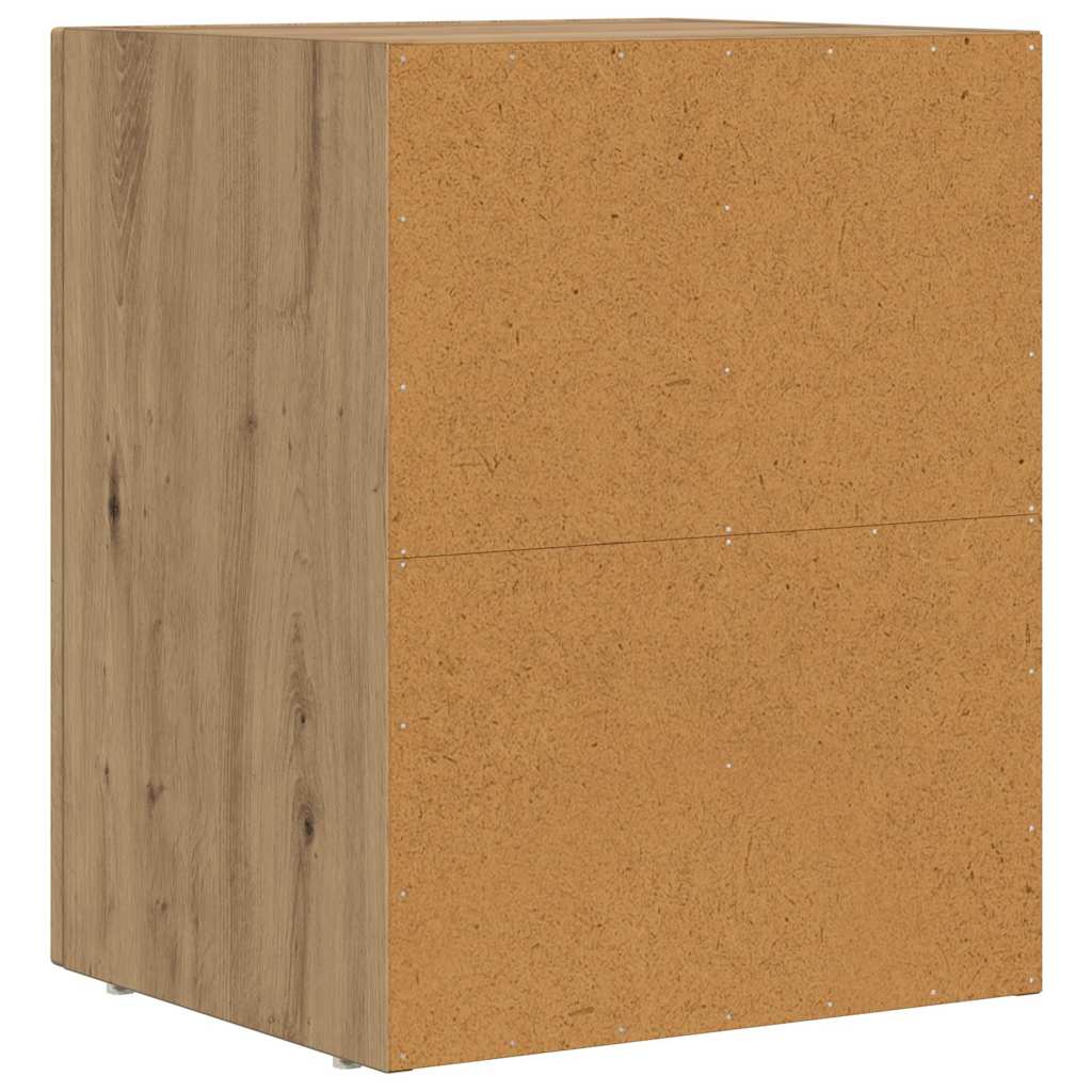 vidaXL Κομοδίνο Artisan Oak 40 x 35 x 50 εκ. Επεξεργασμένο ξύλο
