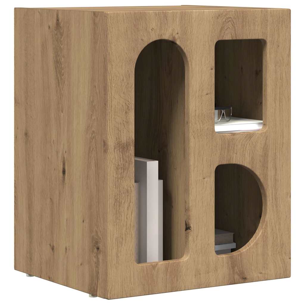 vidaXL Κομοδίνο Artisan Oak 40 x 35 x 50 εκ. Επεξεργασμένο ξύλο